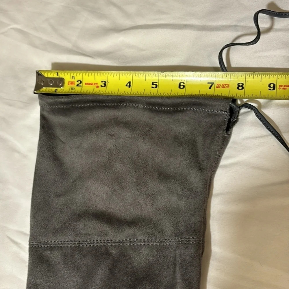 Circus Sam Edelman Peyton Stretch Over-The-Knee Boot Grey SZ 7.5 Suede - Picture 9 of 11